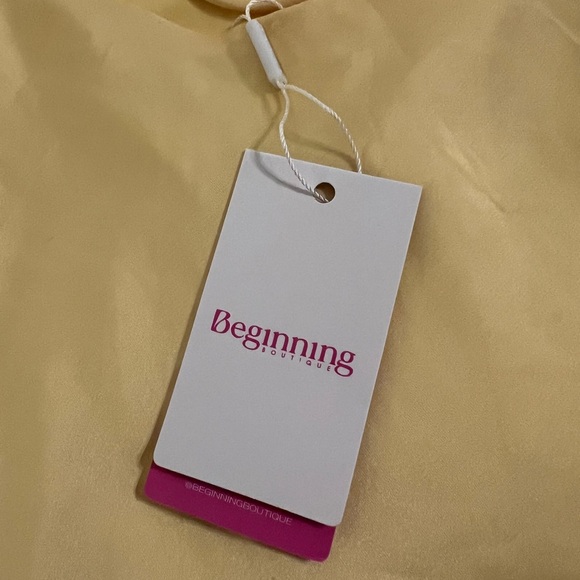 Beginning Boutique Come And Get It Yellow Party Mini Dress - Picture 9 of 10